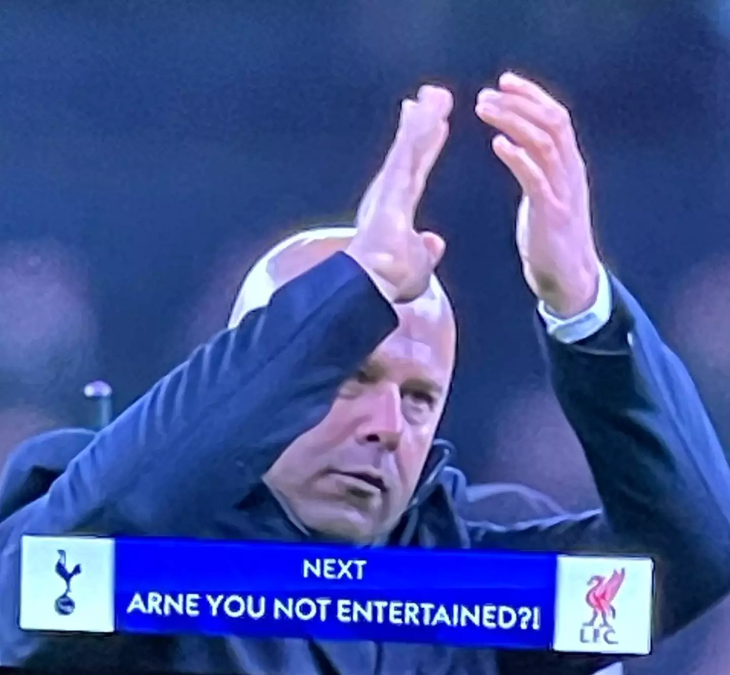 Sky Sports broadcast an amusing graphic (Credit:Sky Sports)