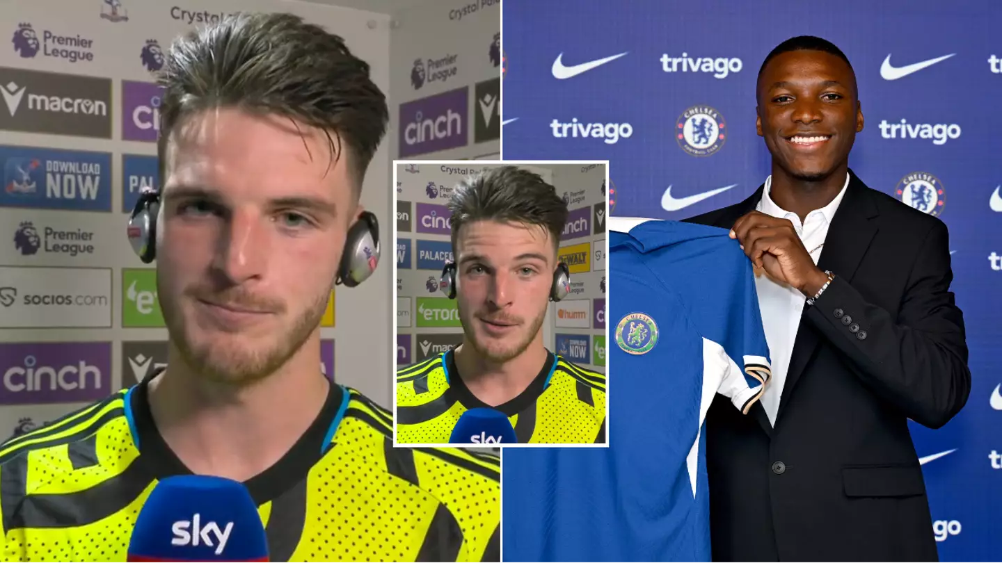 Declan Rice gives hilarious response over losing his British transfer record to Moises Caicedo