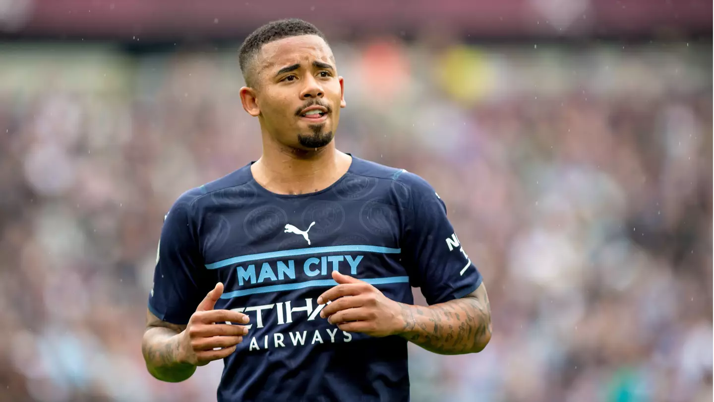 Gabriel Jesus in action for Manchester City in the Premier League against West Ham (Image: Alamy)