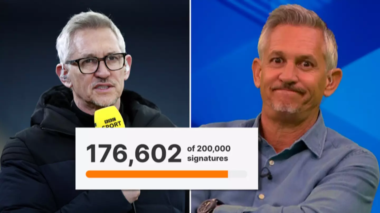 Over 175,000 people have signed a petition to get Gary Lineker back on the air as MOTD presenter