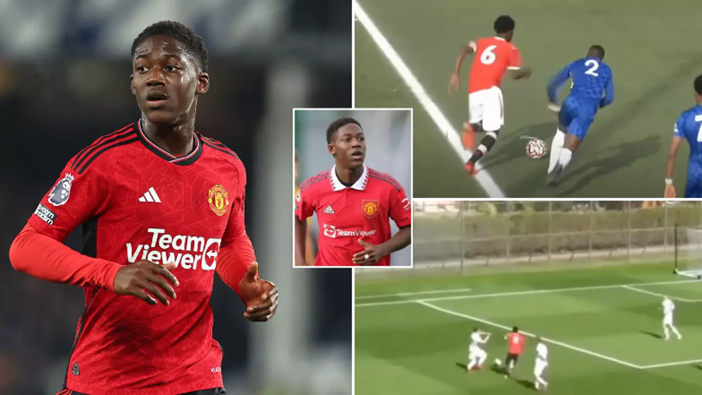 Kobbie Mainoo played in THREE different positions before becoming a central midfielder