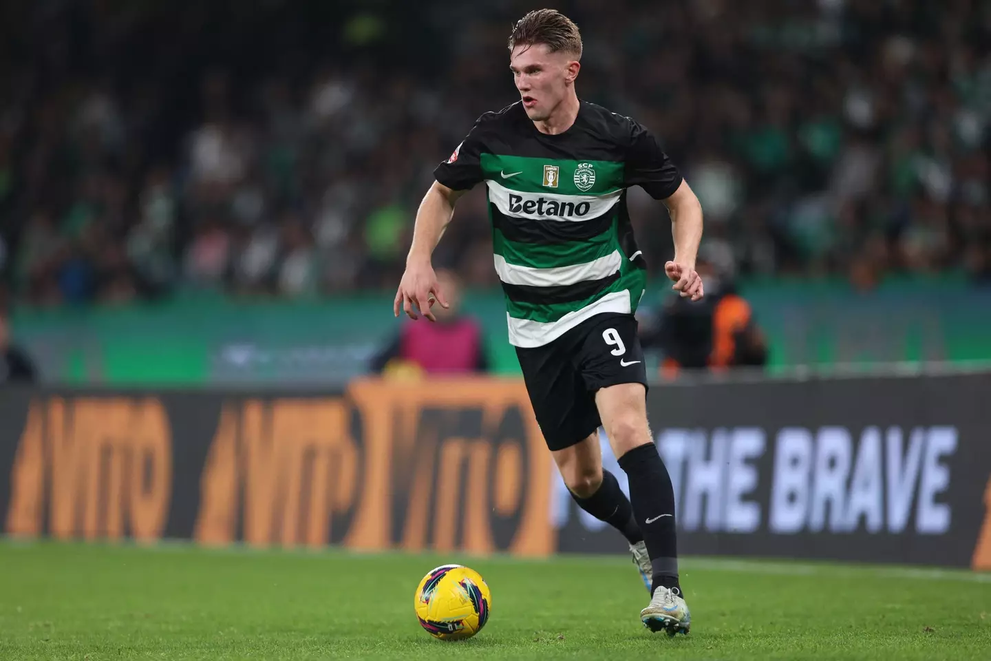 Viktor Gyokeres playing for Sporting CP- Getty