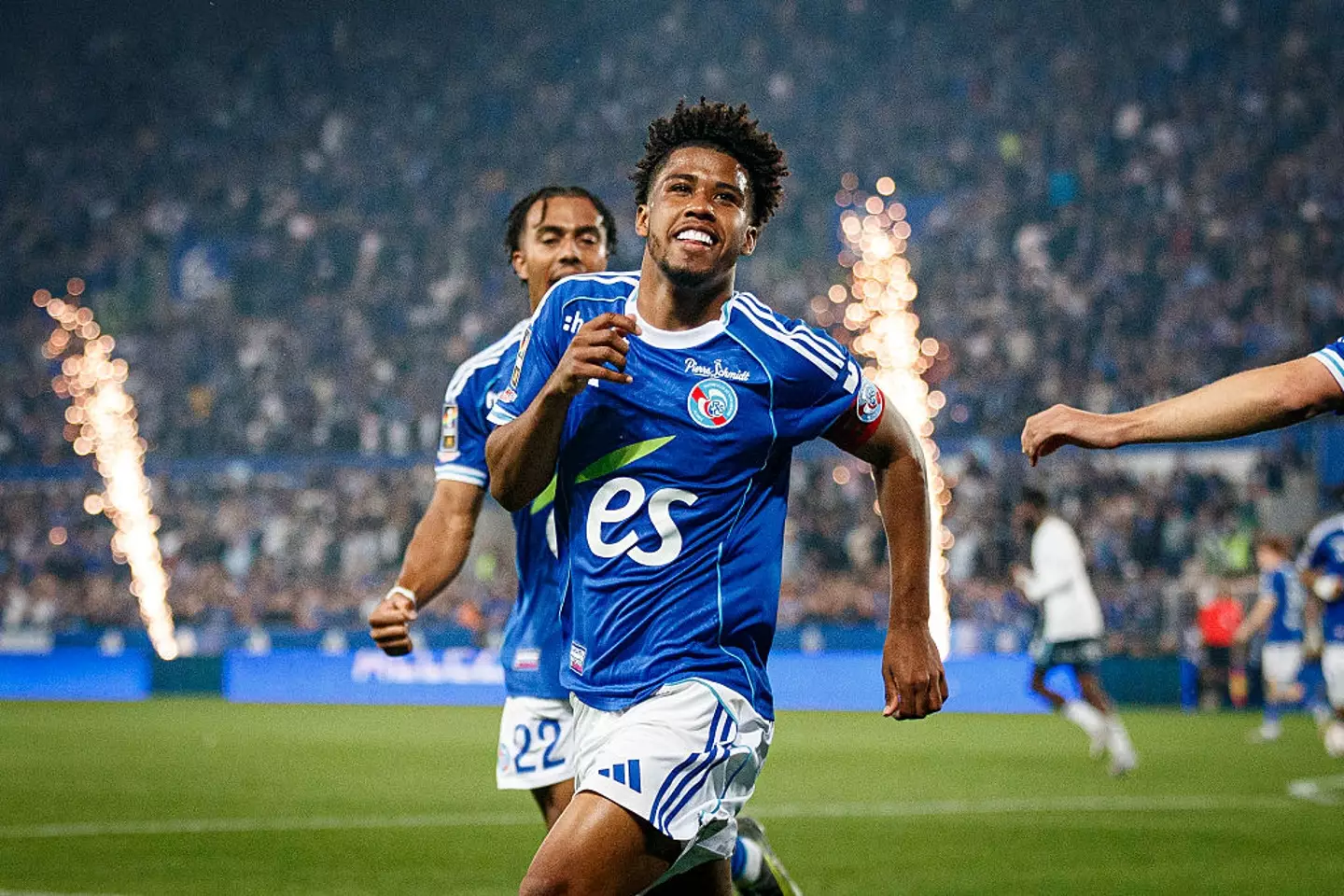 Andrey Santos in action for Strasbourg (Credit:Getty)