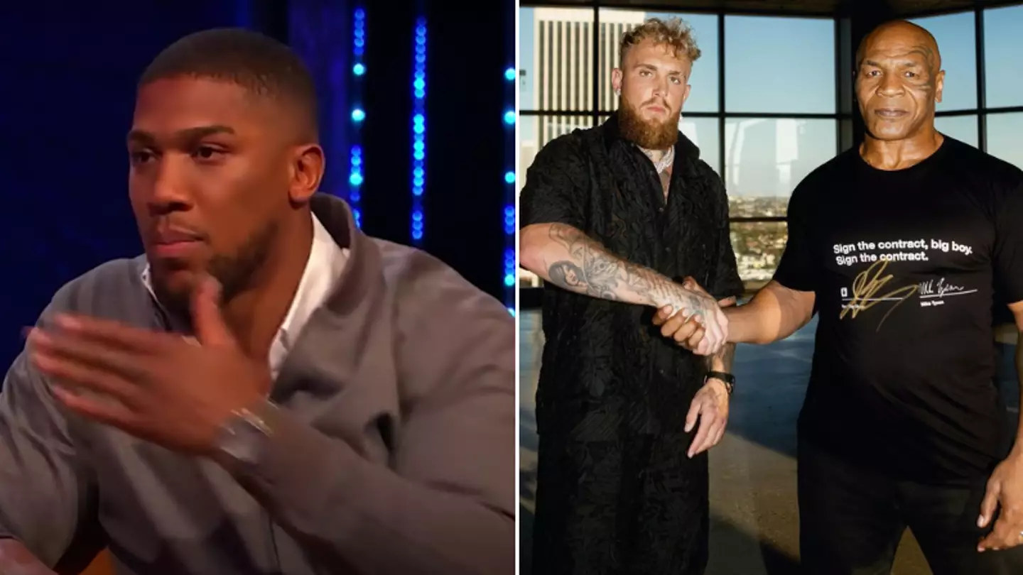 Anthony Joshua makes feelings very clear on Mike Tyson vs Jake Paul fight as prediction made