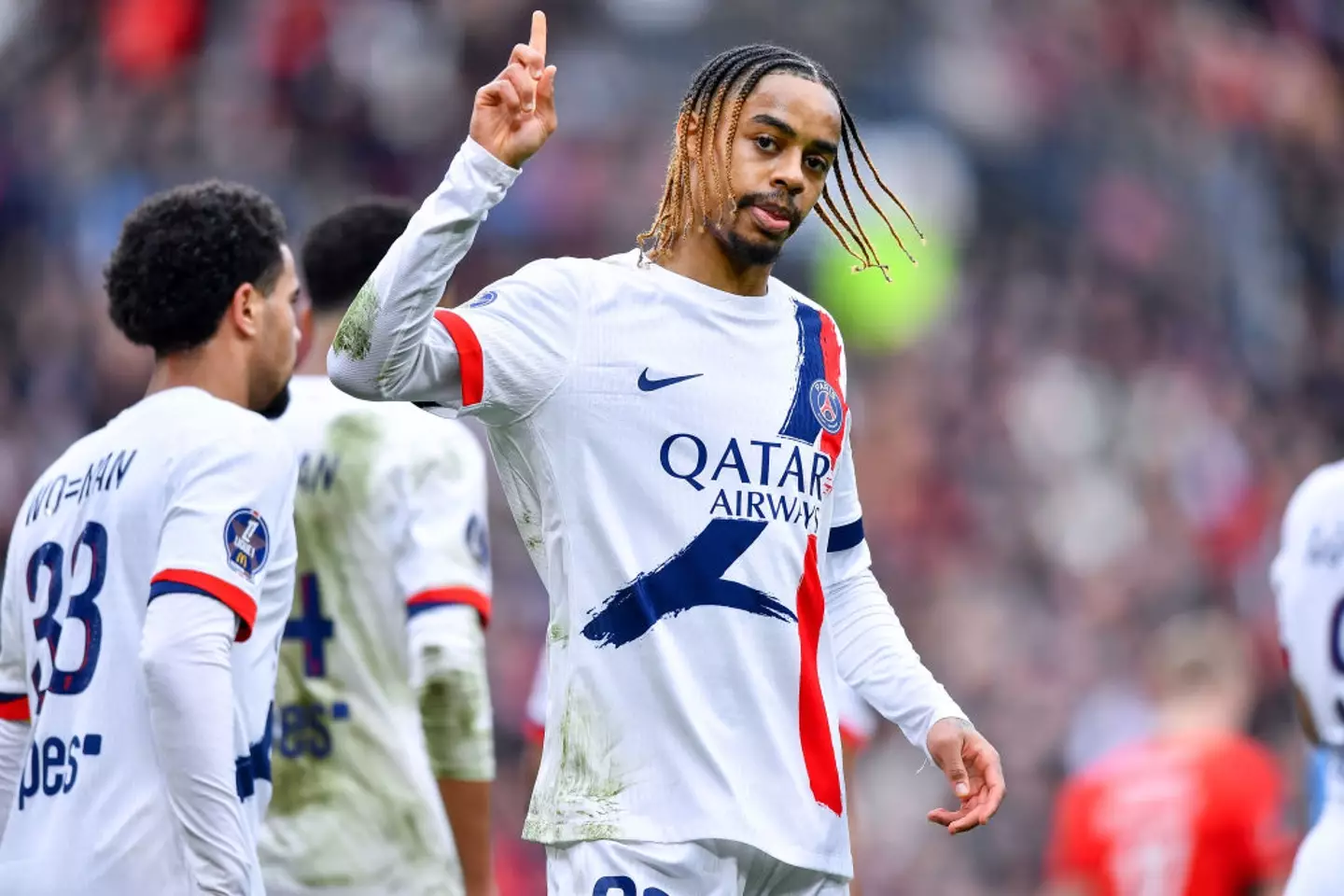 Bradley Barcola in action for PSG (Credit:Getty)