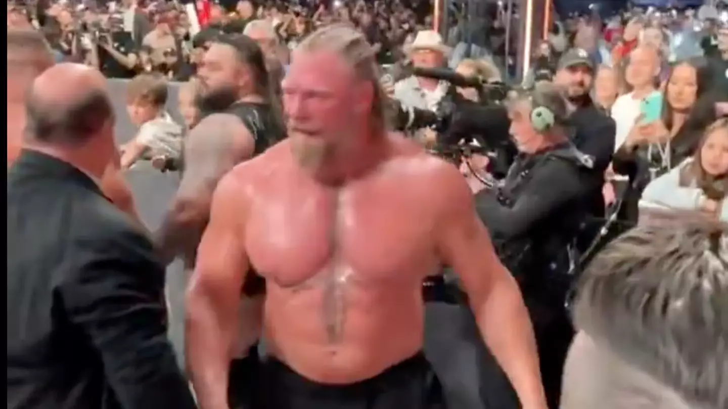 Brock Lesnar Breaks Character In Ultra-Rare WWE Moment At Survivor Series