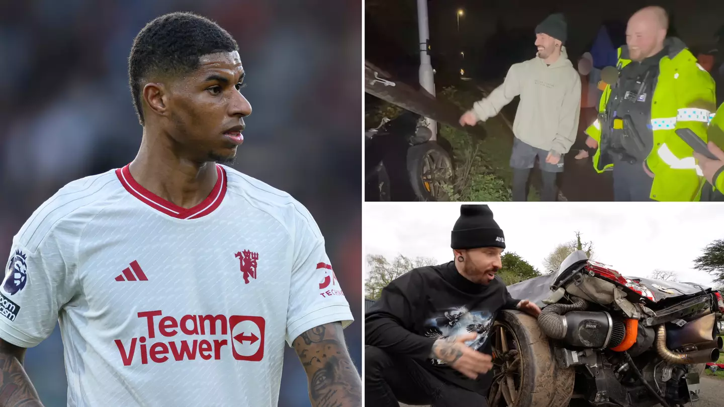 YouTuber who bought Marcus Rashford's wrecked Rolls Royce involved in huge crash