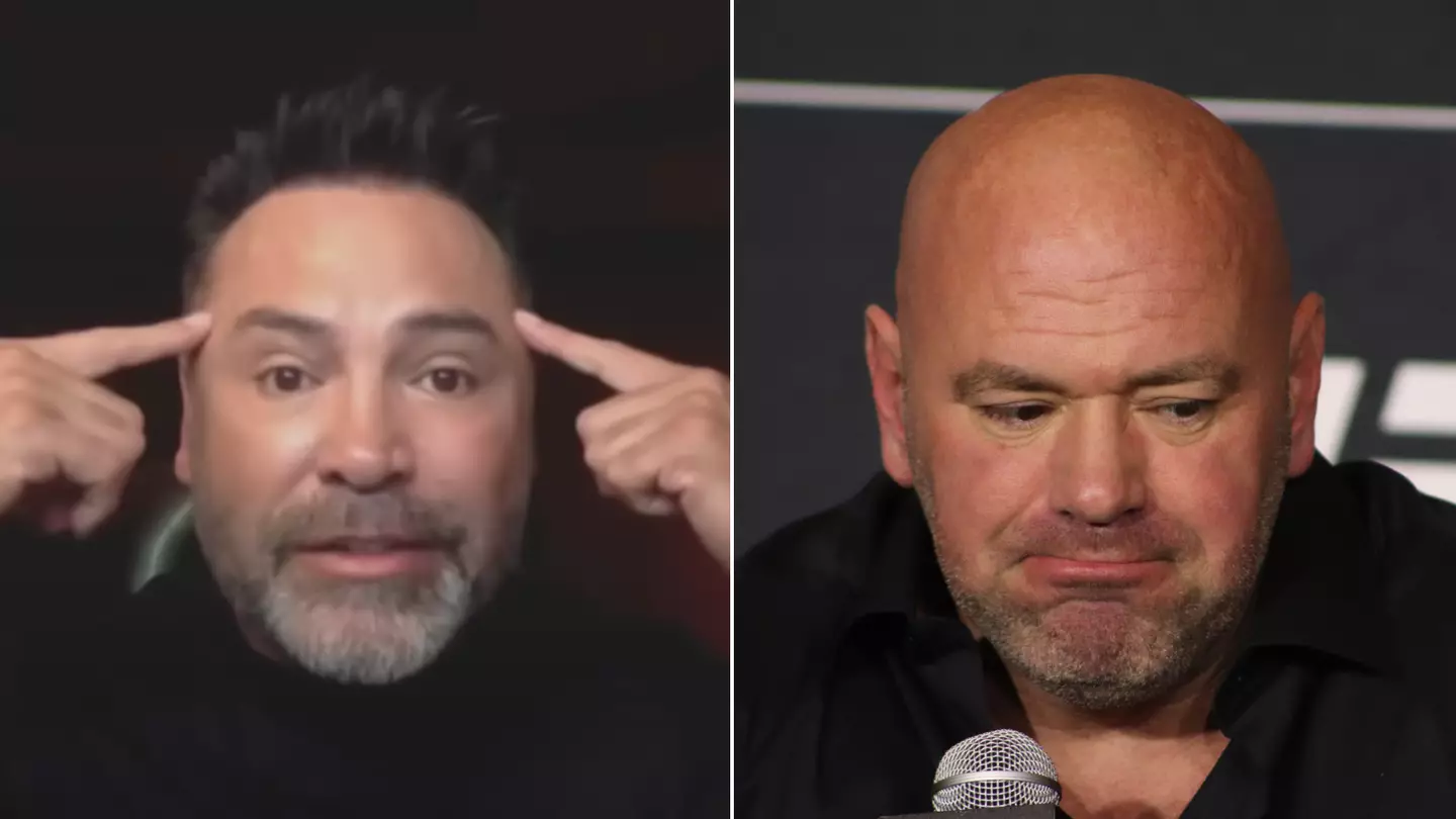 Oscar De La Hoya absolutely rips into 'tough guy' Dana White after he slapped his wife