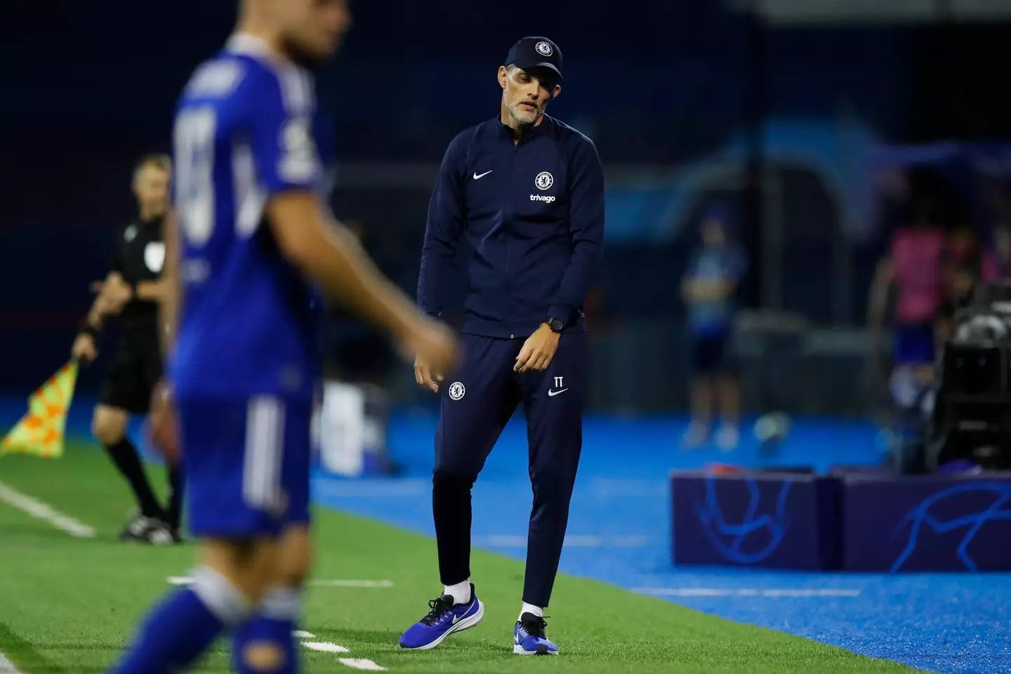 Head Coach of Chelsea Thomas Tuchel reacts during the UEFA Champions League Group E match between Dinamo Zagreb and Chelsea FC. (Alamy)