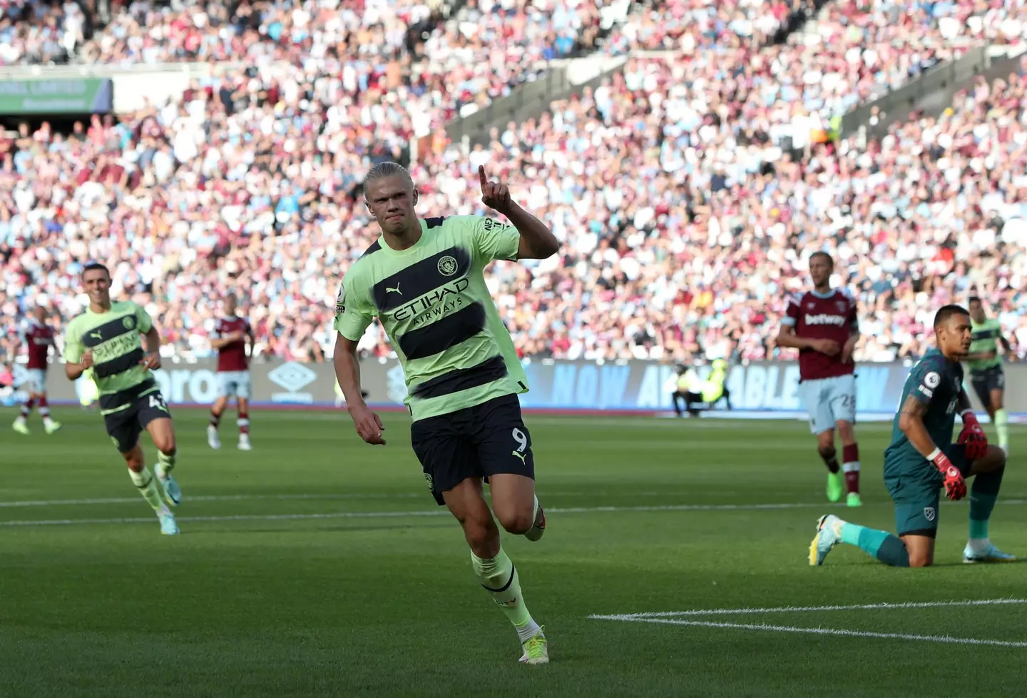 Erling Haaland Against West Ham (Image: PA Images/Alamy)