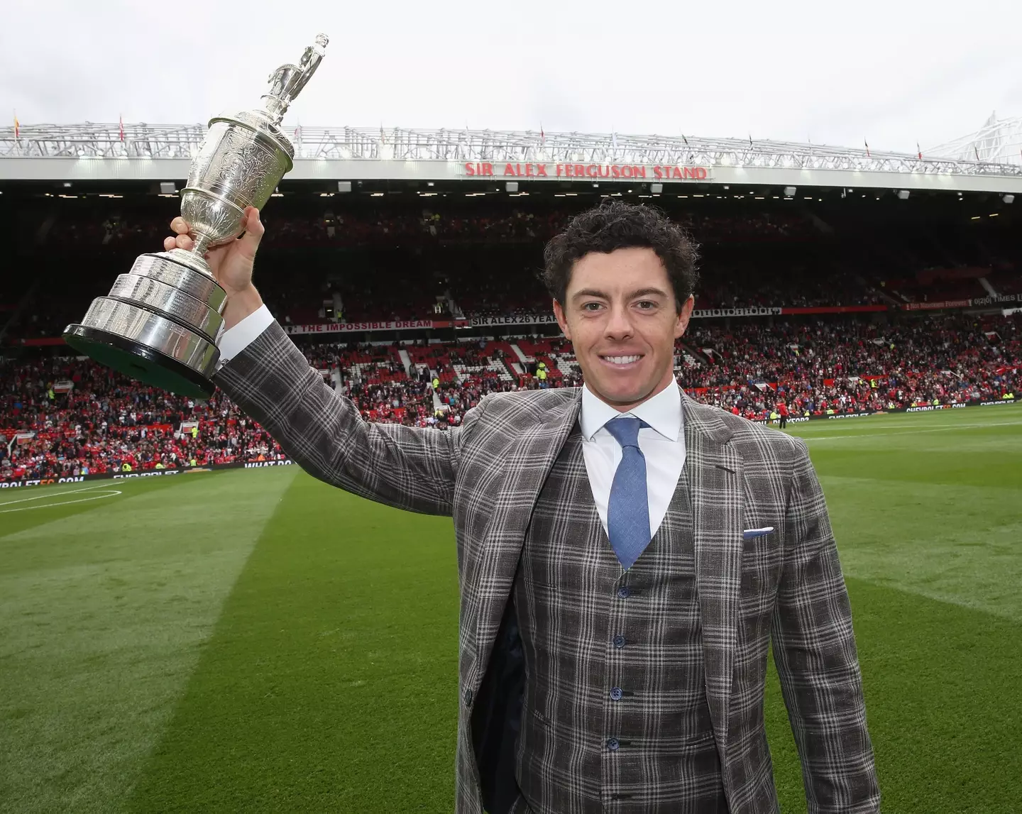 Rory McIlroy at Old Trafford- Getty