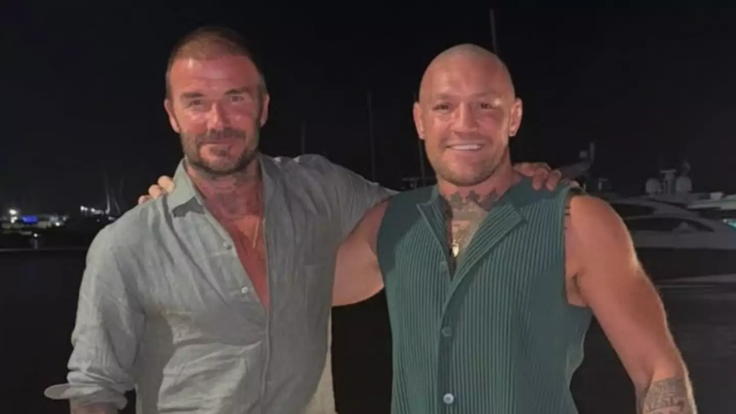 UFC fans spot strange detail in Conor McGregor photo with David Beckham