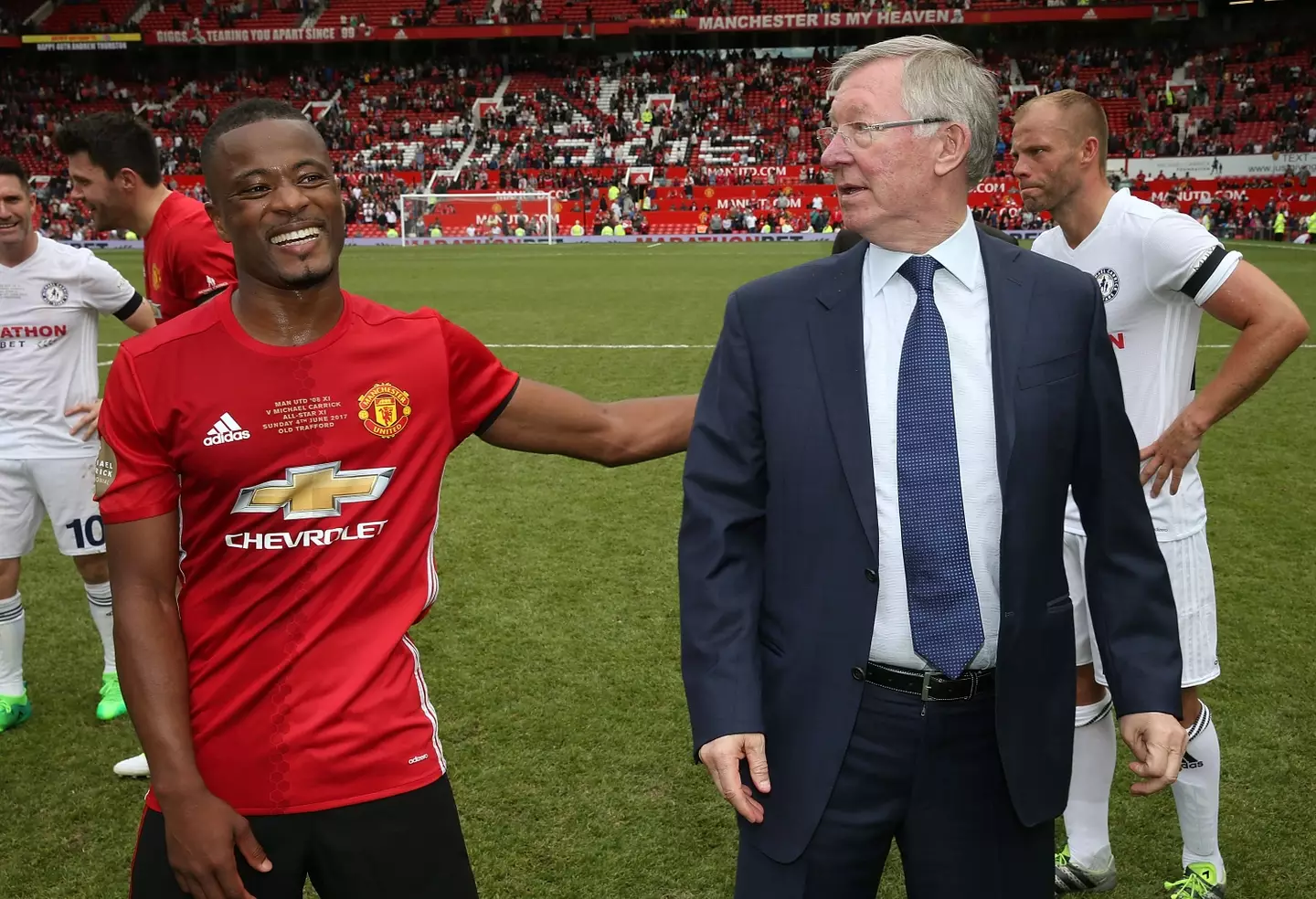 Evra refused to shake Ferguson's hand after the FA Cup final. Image: Getty