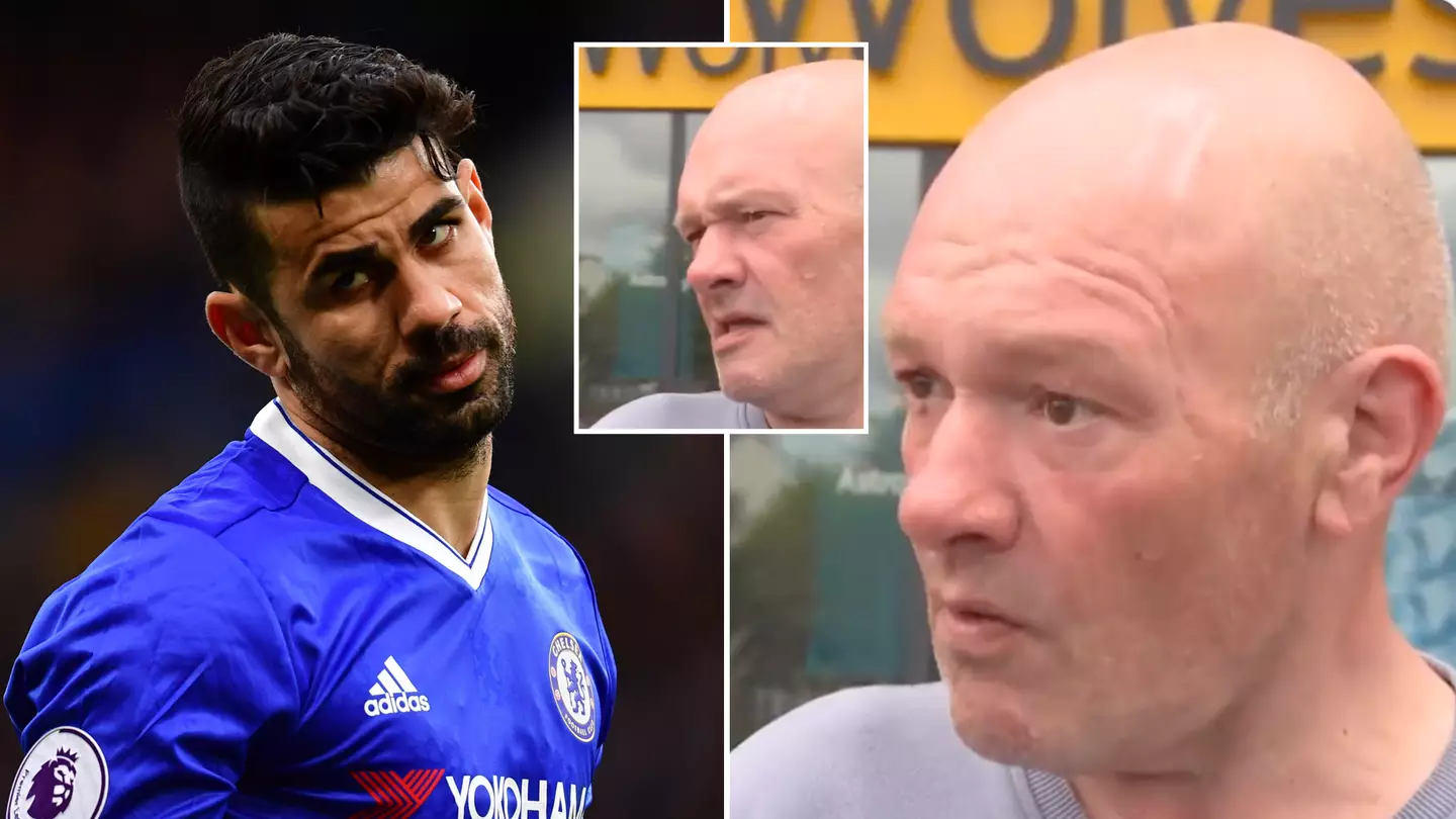 Wolves fan had a priceless reaction to finding out they were signing Diego Costa live on Sky Sports