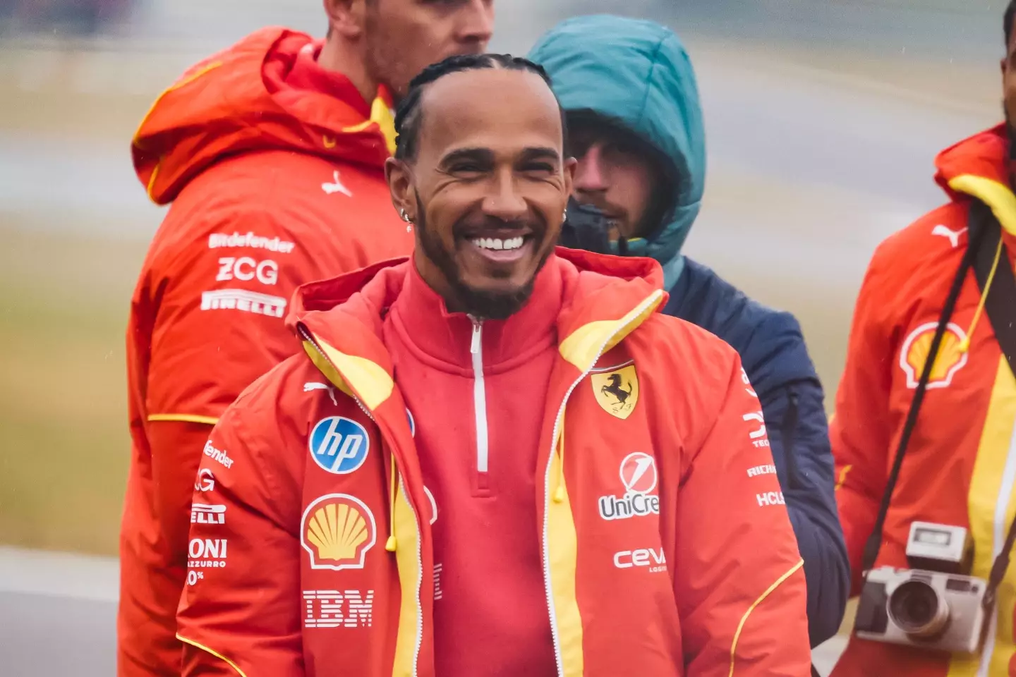 Lewis Hamilton returned to action for Ferrari this week. Image: Getty