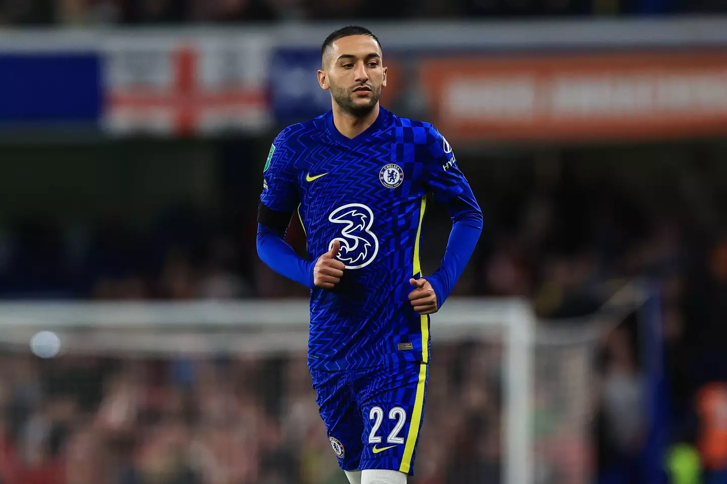 Hakim Ziyech of Chelsea during the game. (Alamy)