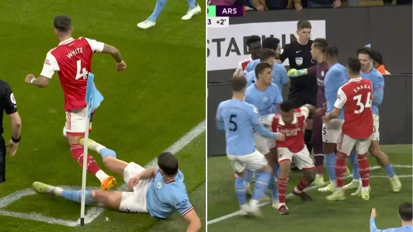The reason why Ruben Dias escaped red card for kicking out at Ben White