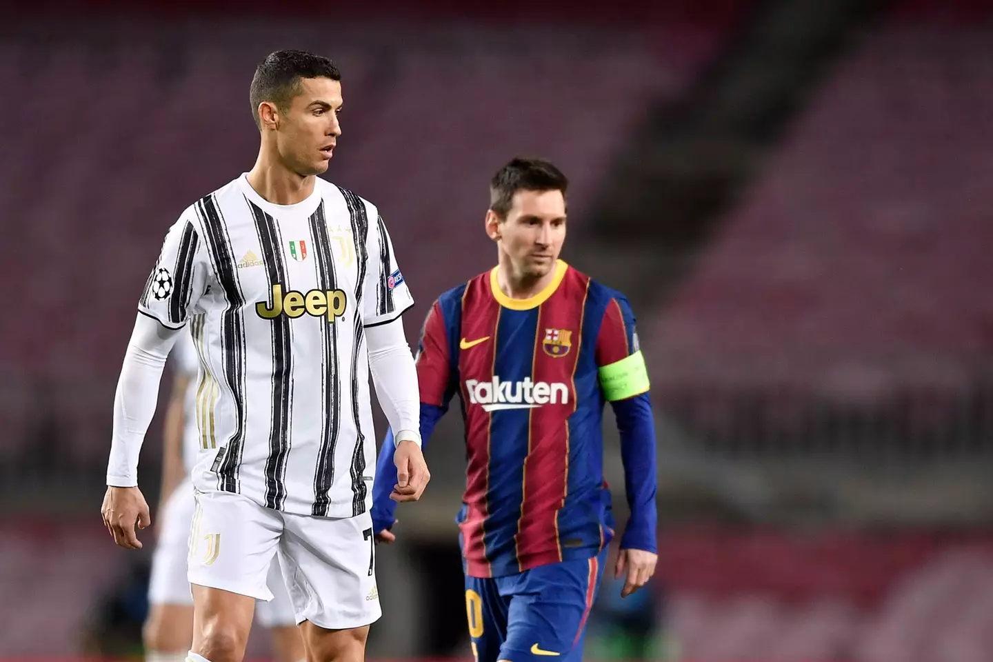 Lionel Messi and Cristiano Ronaldo. (