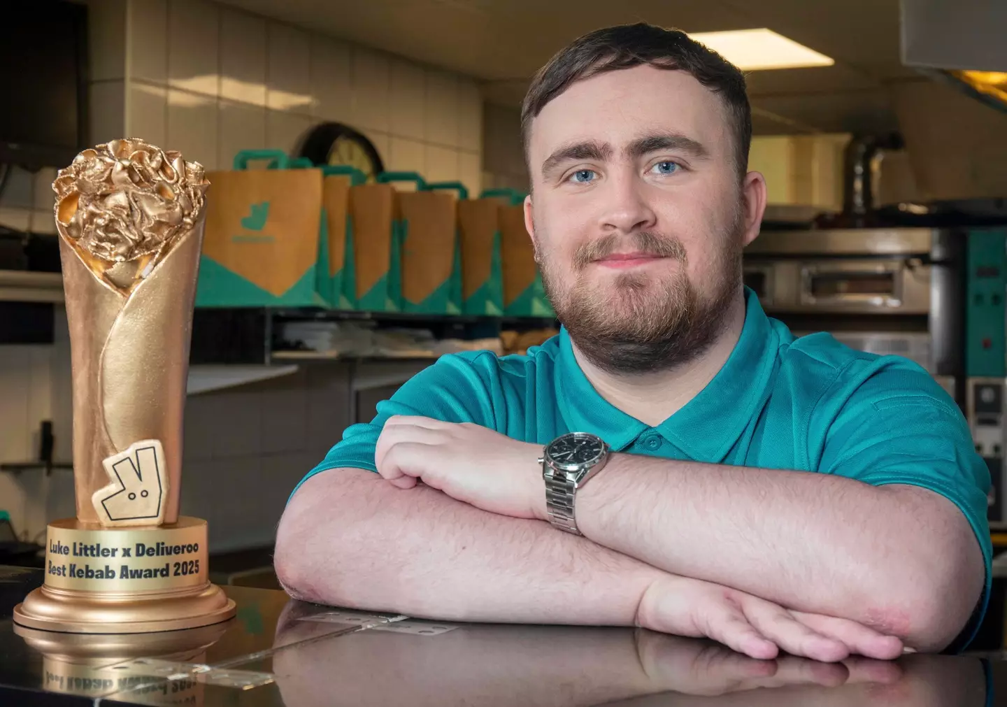 Luke Littler is re-launching the Best kebab category for Deliveroo’s 2025 Restaurant Awards. Image: Deliveroo