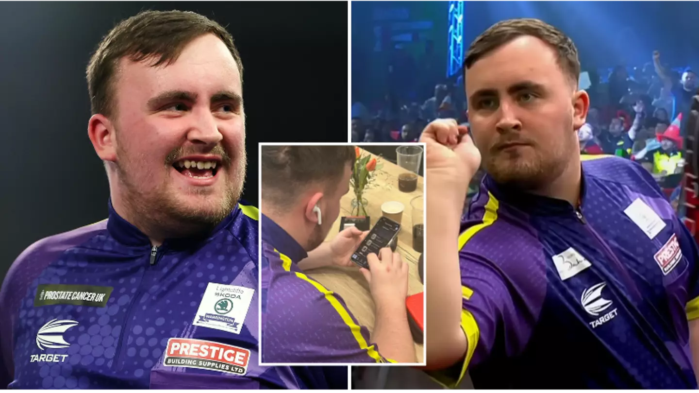 Luke Littler was opening FIFA packs before his match against Dirk van Duijvenbode at the Dutch Masters