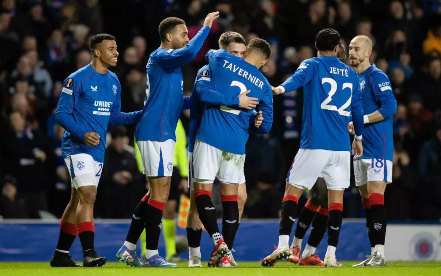 Rangers secured their Europa League last 16 qualification with a 2-1 win over Union SG (Image: Getty)