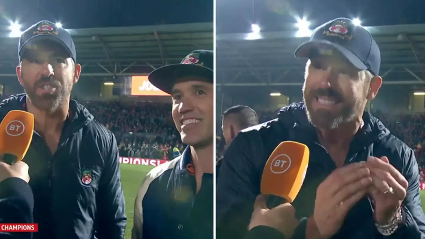 Ryan Reynolds and Rob McElhenney gave heartwarming interview after Wrexham sealed promotion