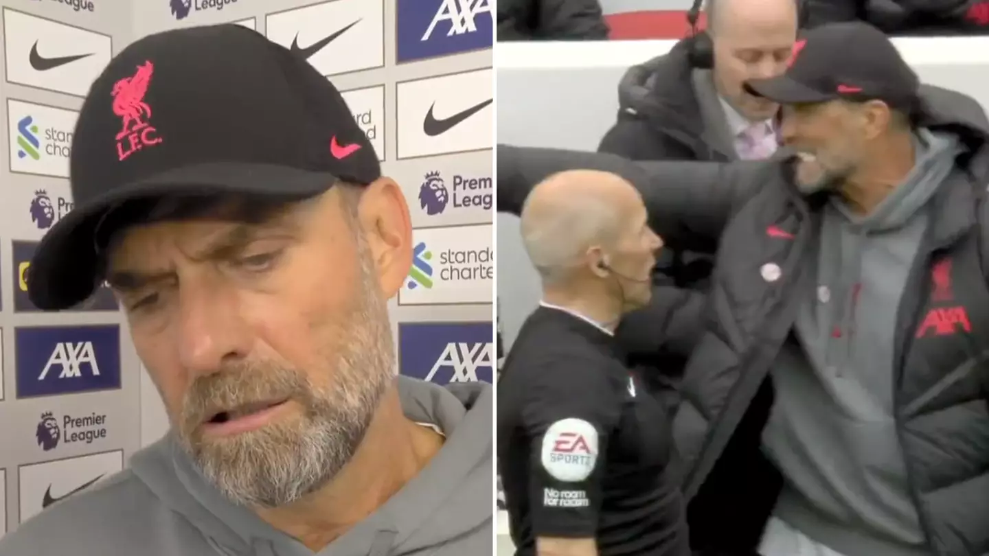 Jurgen Klopp accuses referee Paul Tierney of having a problem with him and Liverpool