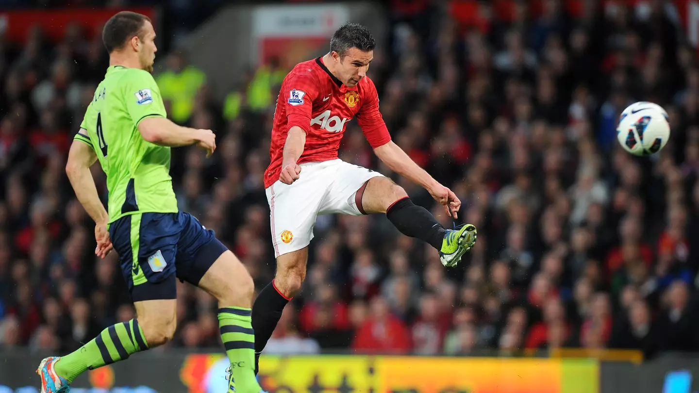 Without question, the best goal of Robin van Persie's time at Manchester United. (Alamy)
