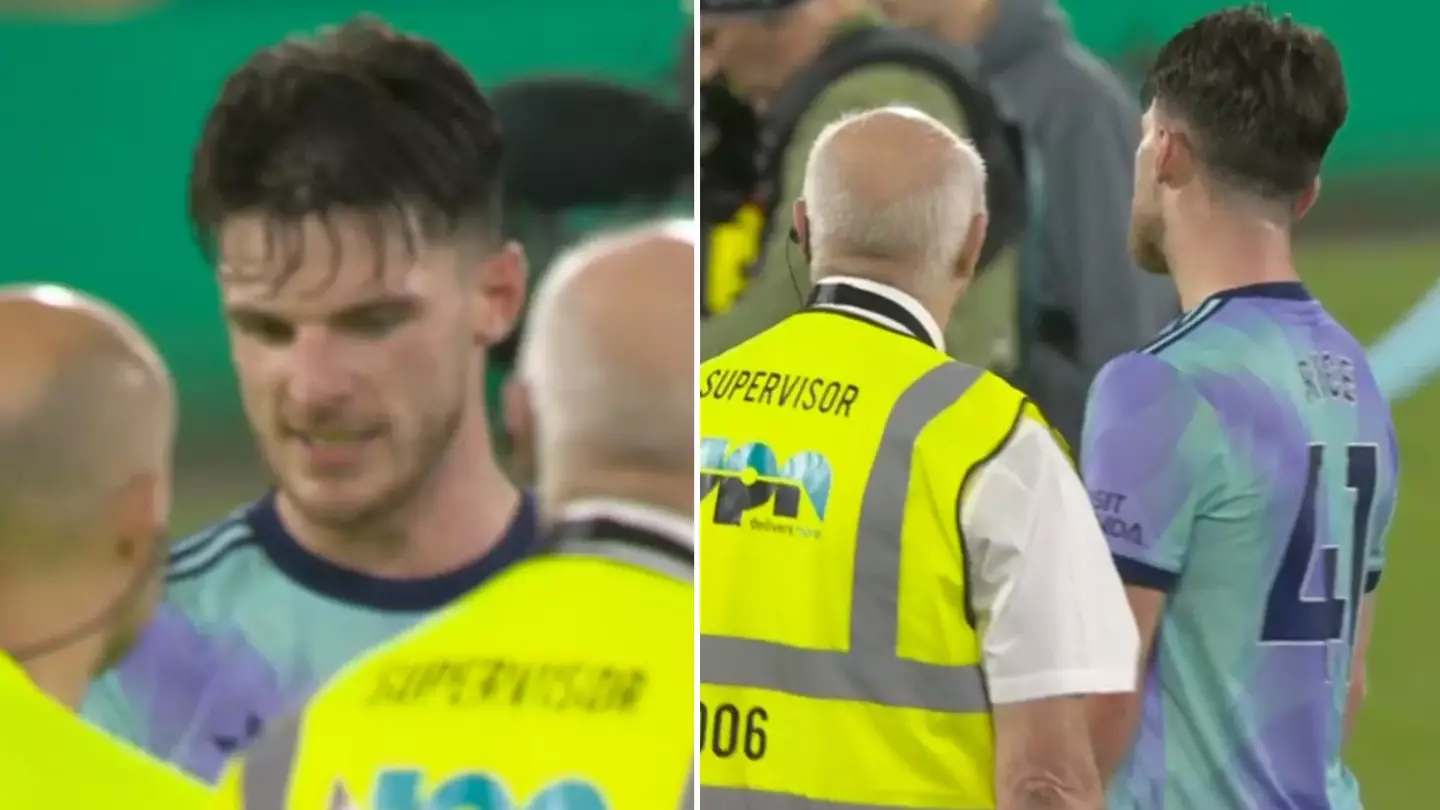 Declan Rice's five-word message to referee Robert Jones after Arsenal's defeat to Bournemouth speaks volumes