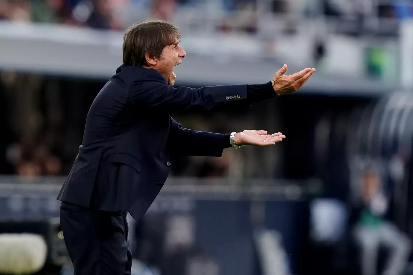 Antonio Conte cut a frustrated figure on the touchline against Bologna. Image credit: Getty