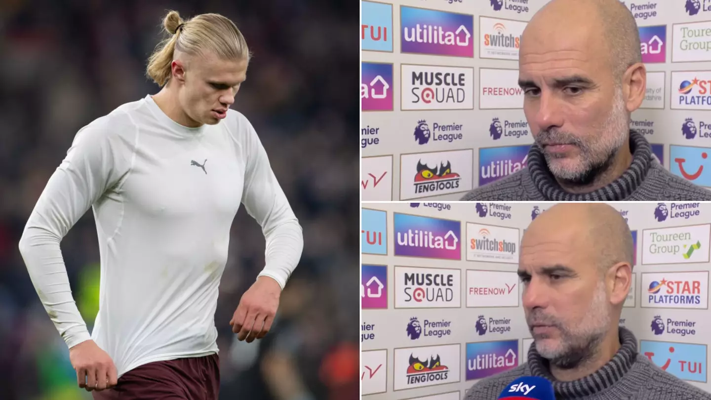 Pep Guardiola reveals when he hopes to have Erling Haaland back for Man City