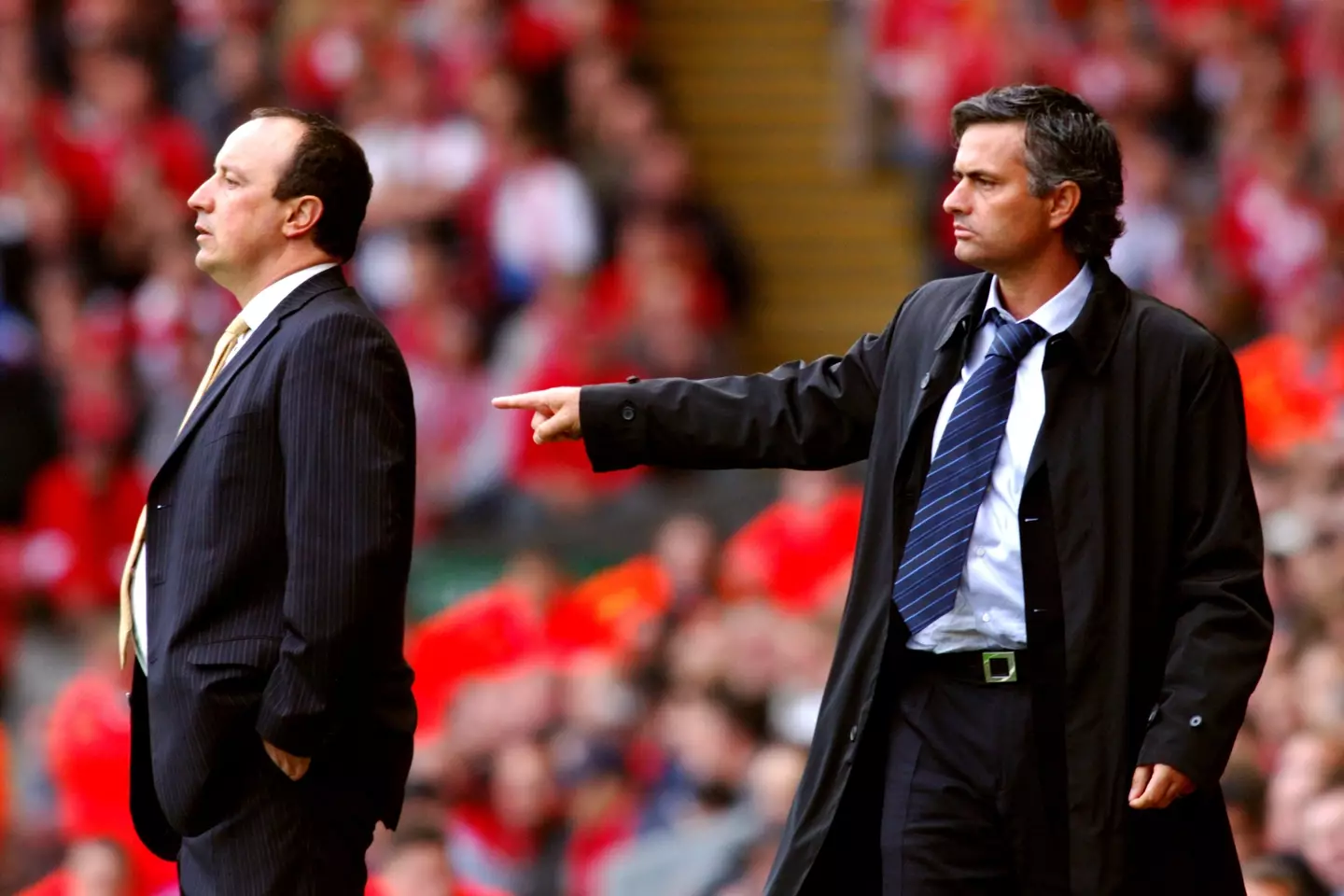 Mourinho and Benitez were the catalysts for the rivalry. Image: Alamy