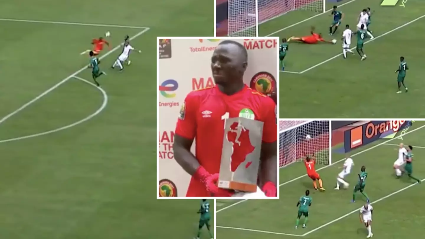 Sierra Leone's Mohamed Kamara Is The Most Unconventional Goalkeeper In The World, His Highlights Vs Algeria Are Incredible