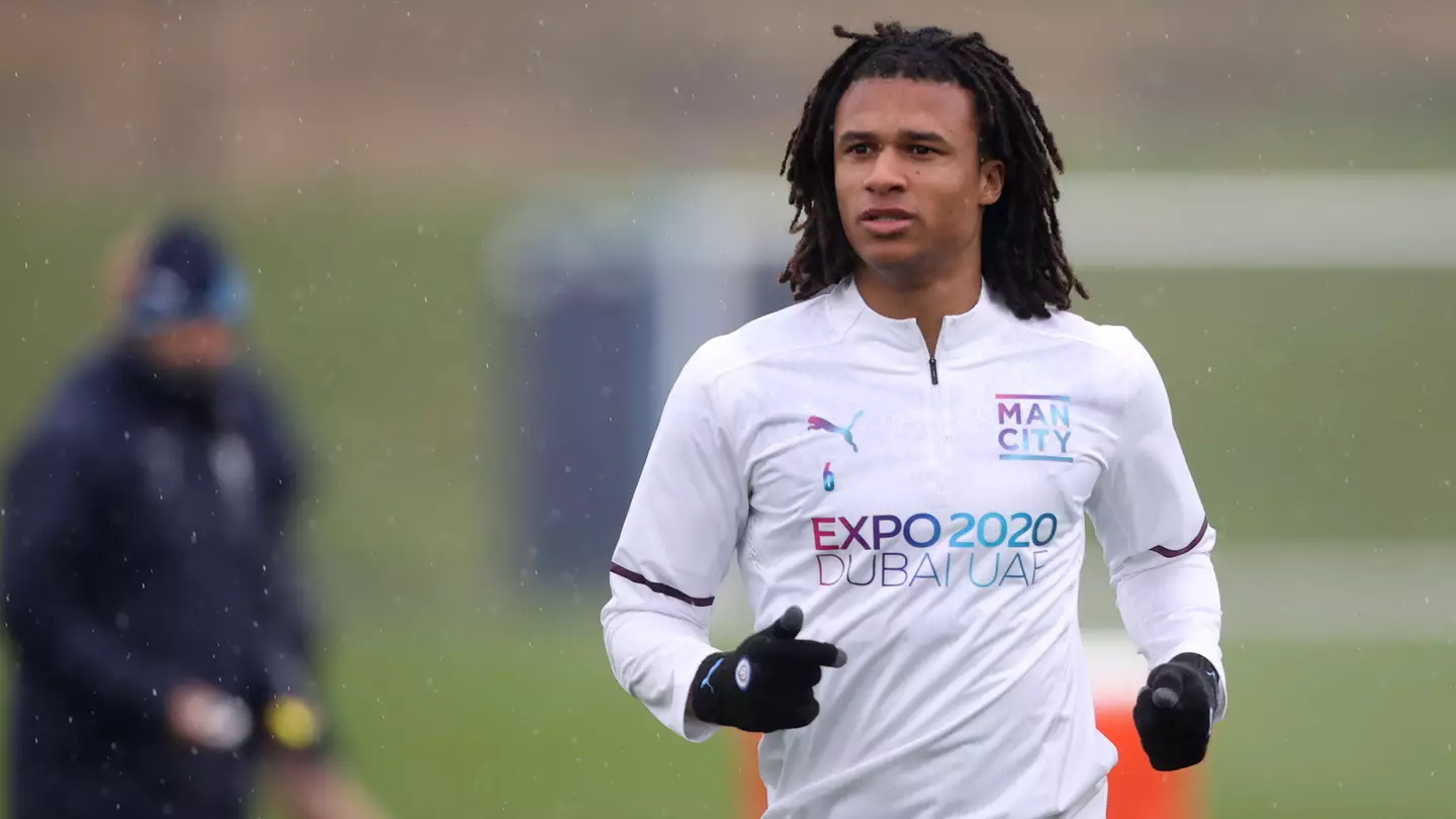 Nathan Ake in Manchester City training (Image: Alamy)