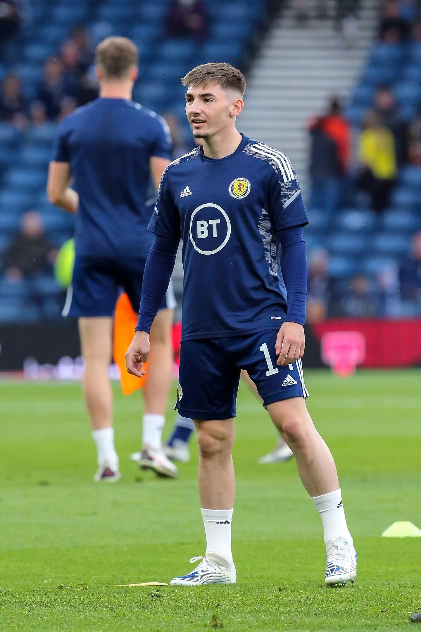 Billy Gilmour in Scotland training. (Alamy)