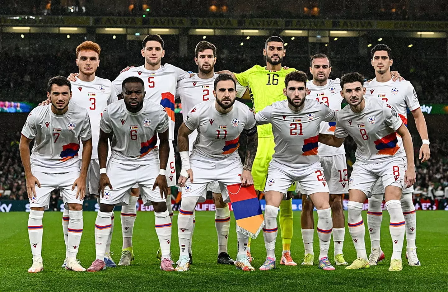 The Armenia football team (Credit:Getty)