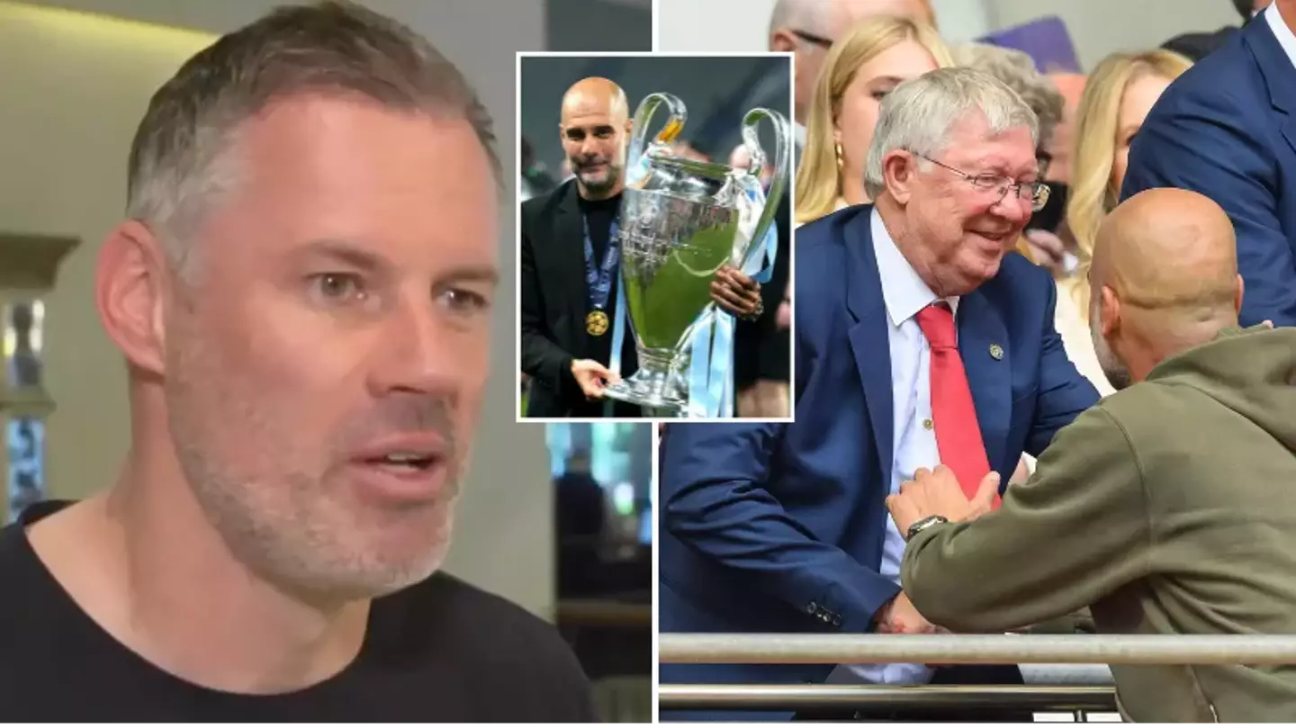 Jamie Carragher says Pep Guardiola has now moved ahead of Sir Alex Ferguson as the GOAT manager