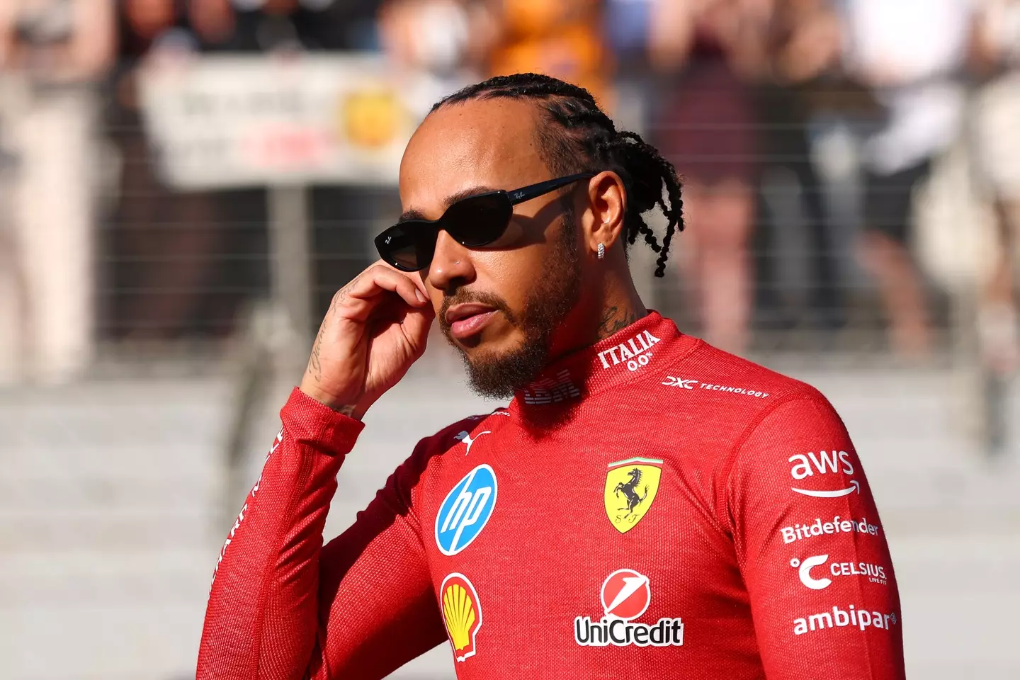 Lewis Hamilton endured a tough first season with Ferrari. Image: Getty