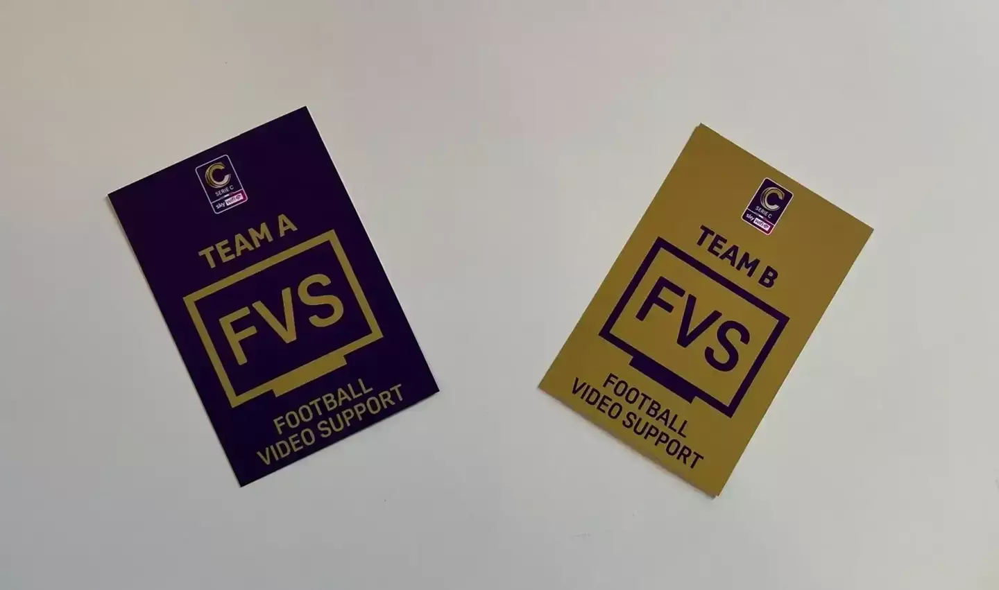 These cards allow the coach to challenge the referee to review a replay.