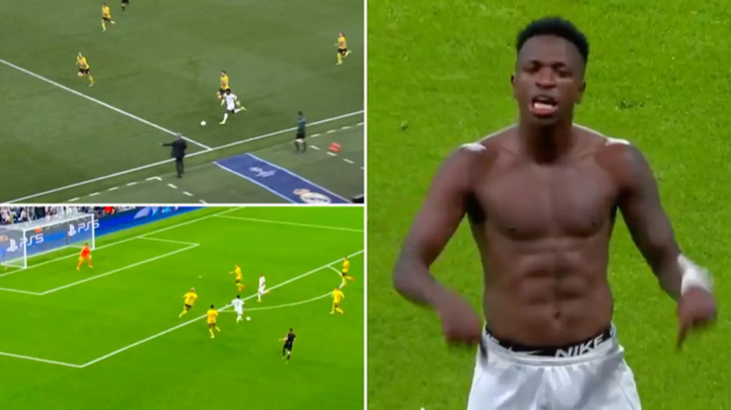 Fans spot Vinicius Jr's two-word message after scoring wonder goal in Real Madrid's comeback win over Borussia Dortmund