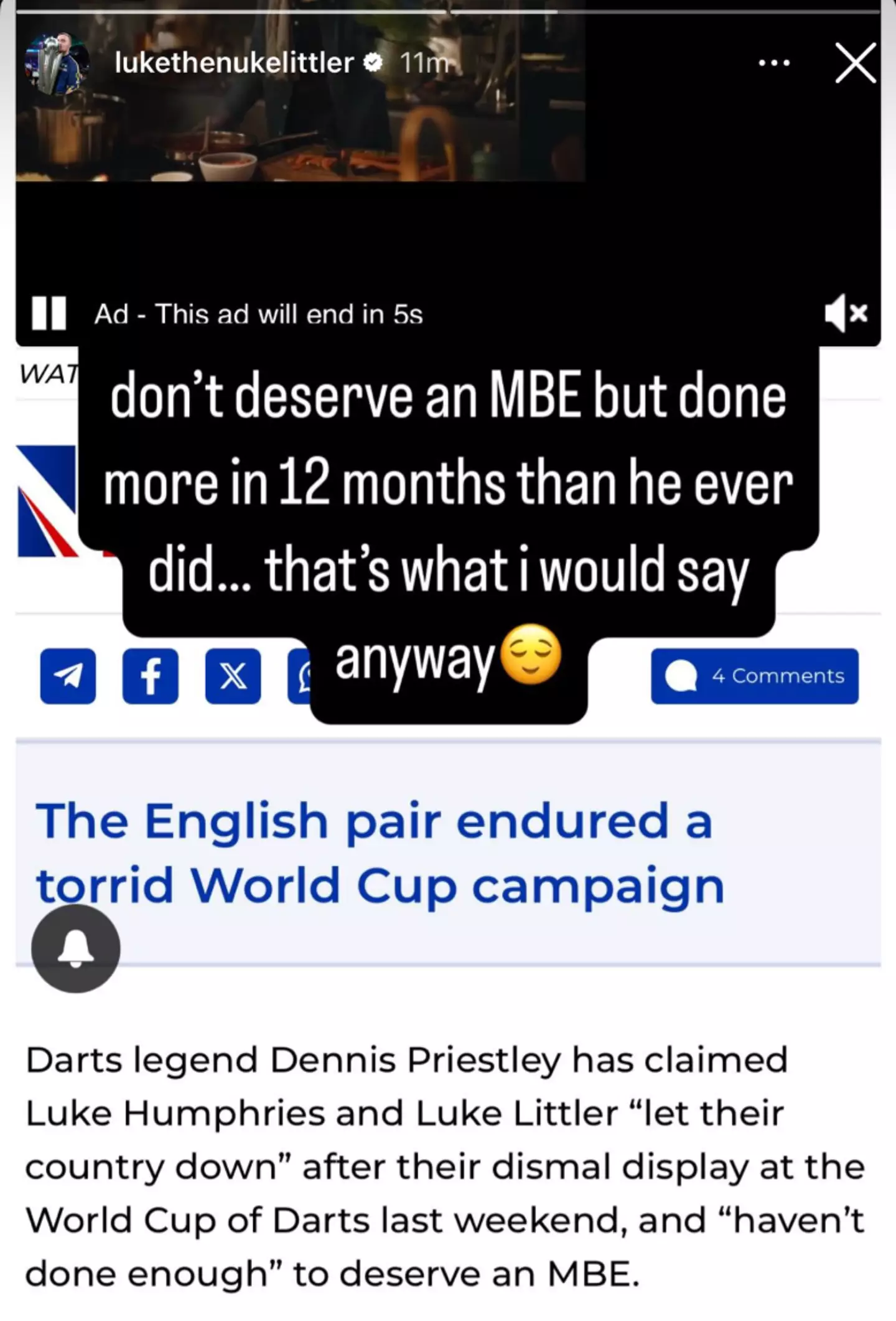 Image: Instagram/@lukethenukelittler