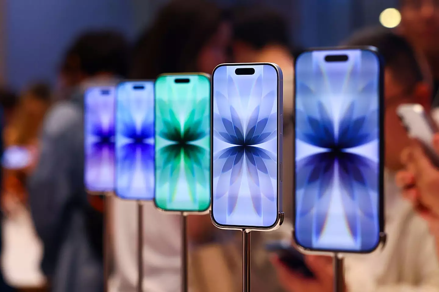 Apple plans to put the Face ID sensors underneath the display on the iPhone 18 Pro and Pro Max (VCG/Contributor/Getty)