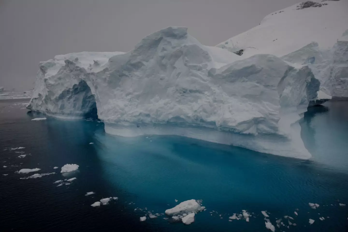 Melting icebergs and ice sheets are a major contributor to rising sea levels, but is only part of the danger (Ebnem Cokun/Anadolu via Getty Images)
