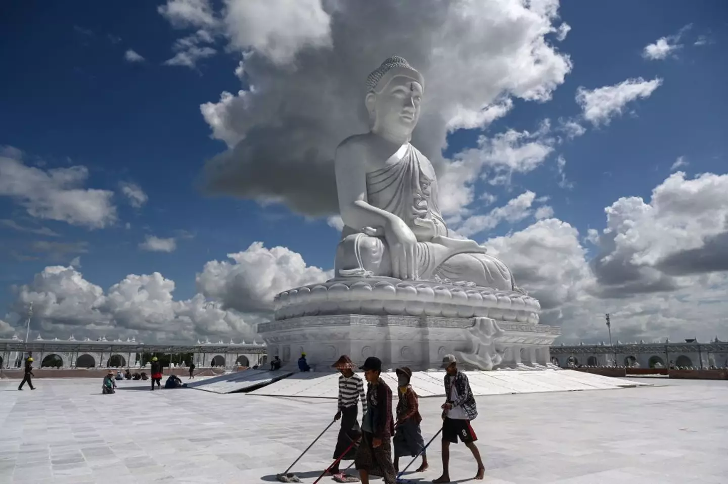 The city hasn't been able to attract a large amount of locals or tourists (STR/AFP via Getty Images)