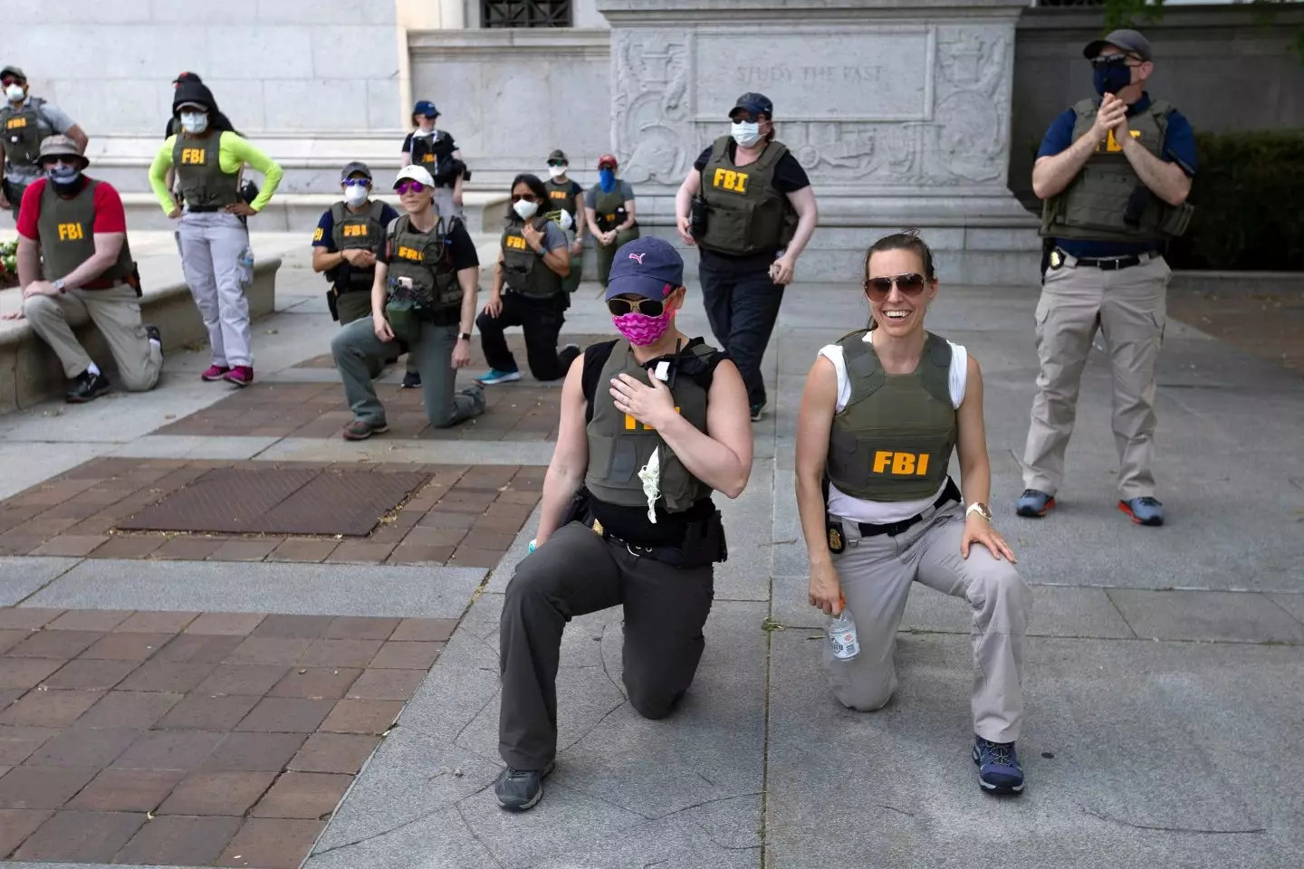 The FBI agents were dismissed for kneeling during a racial injustice protest back in 2020 (AP Photo/Jose Luis Magana, File)
