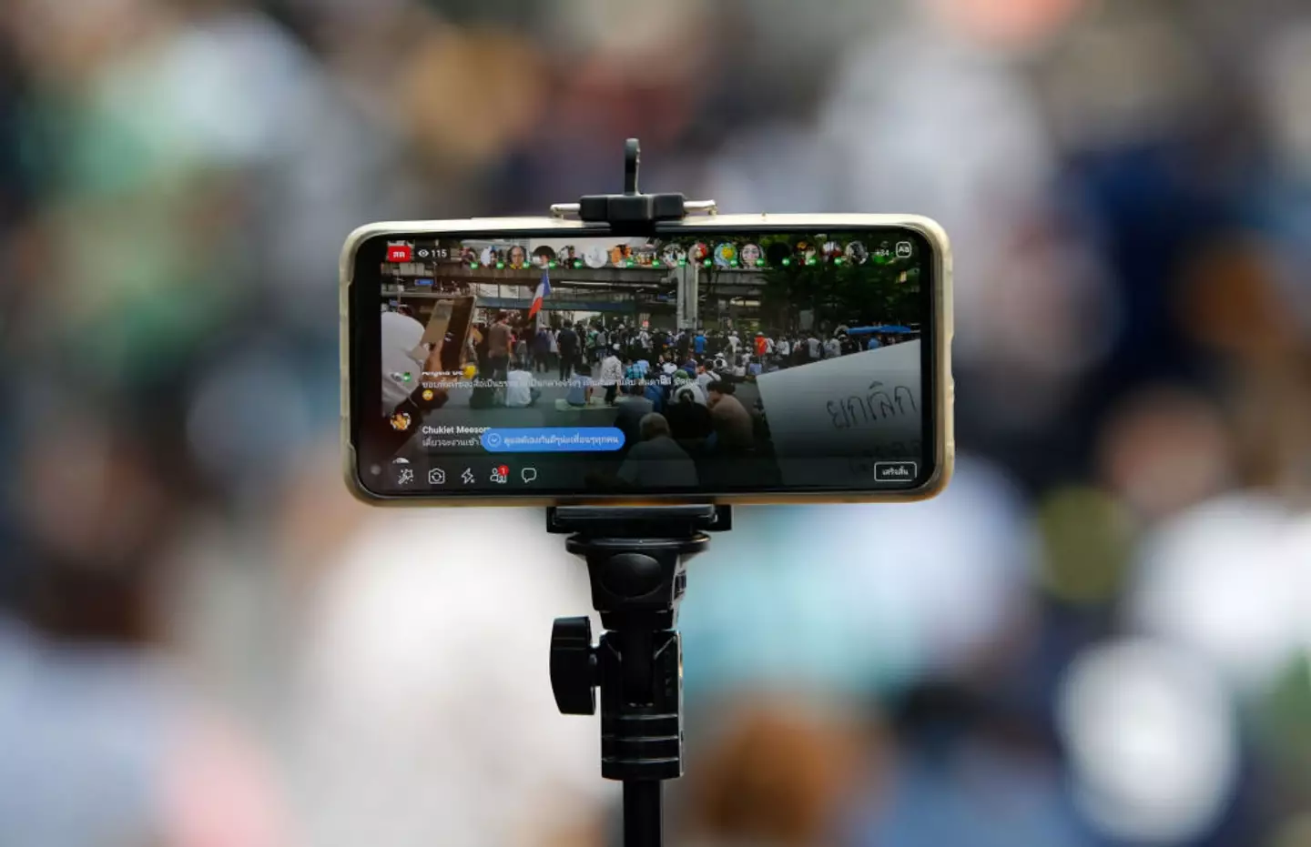 Facebook live streams are used to cover anything from weddings to political events (Chaiwat Subprasom/SOPA Images/LightRocket via Getty Images)