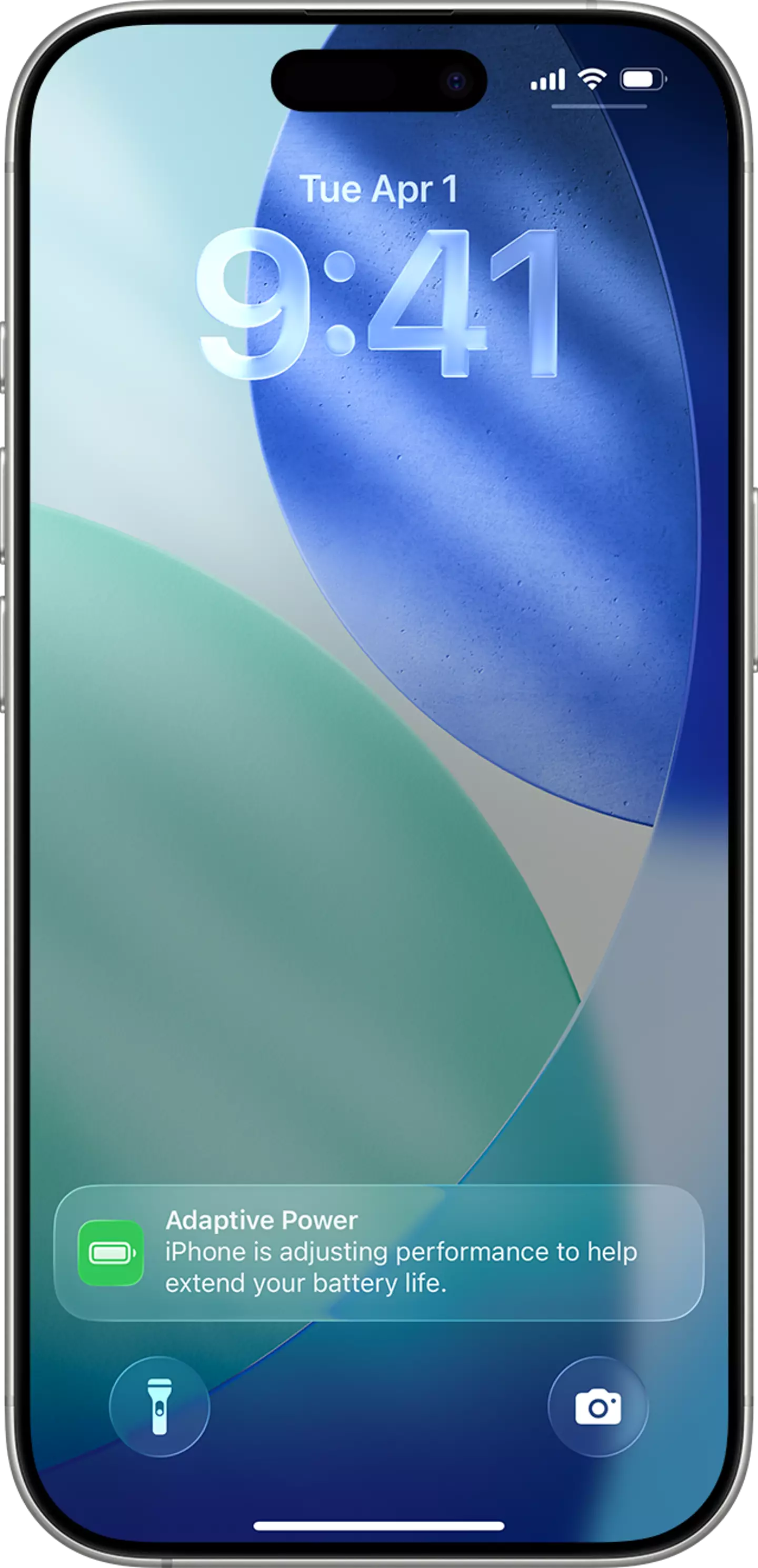 Adaptive Power automatically adjusts your device's performance in order to extend battery life (Apple)