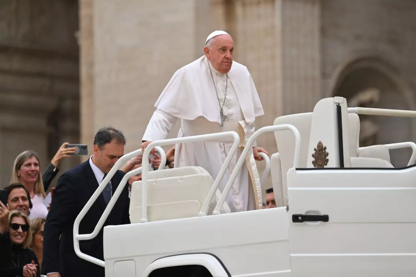 Pope Francis was known for his humble modes of transport (ANDREAS SOLARO / Contributor / Getty)