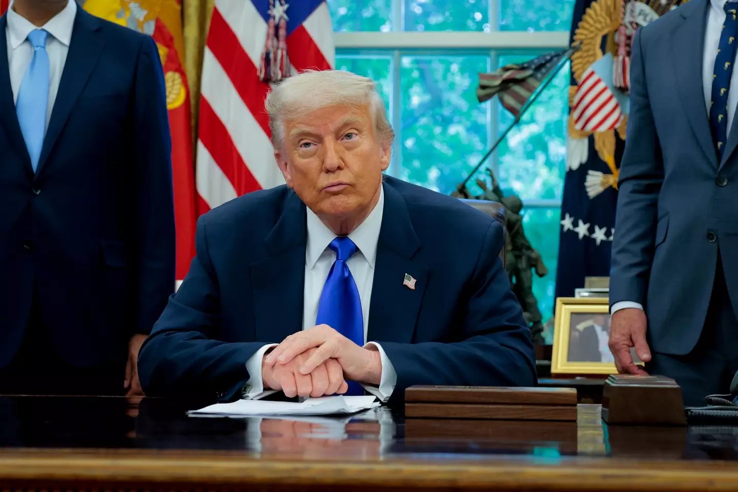 President Trump revealed a series of import tariffs last month (Anna Moneymaker/Getty Images)