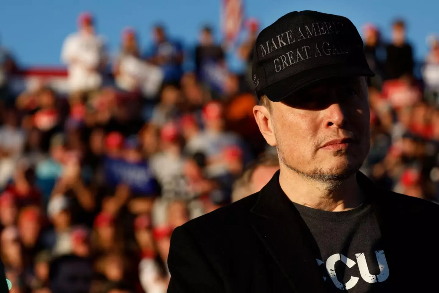 Elon Musk joined Donald Trump during a recent campaign rally (Anna Moneymaker/Staff via Getty images.)